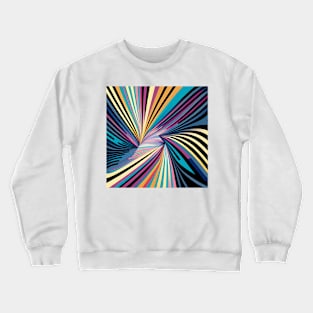 Abstract painting in the style of Bridget Riley Crewneck Sweatshirt